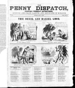 cover page of Bell's Penny Dispatch published on May 8, 1842