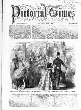 cover page of Pictorial Times published on May 8, 1847