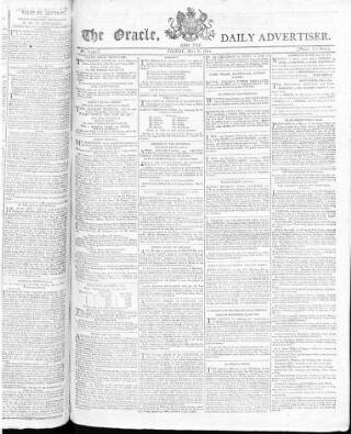 cover page of Oracle and the Daily Advertiser published on May 8, 1801