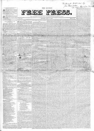 cover page of London Free Press published on May 6, 1827