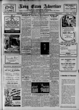 cover page of Long Eaton Advertiser published on May 8, 1948