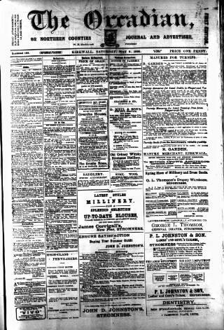 cover page of Orcadian published on May 9, 1908