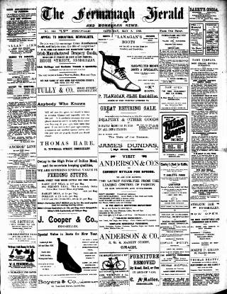 cover page of Fermanagh Herald published on May 8, 1909
