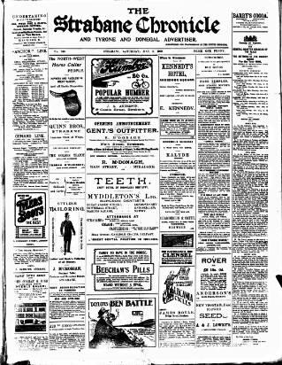 cover page of Strabane Chronicle published on May 8, 1909