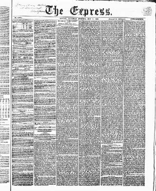 cover page of Express (London) published on May 8, 1858
