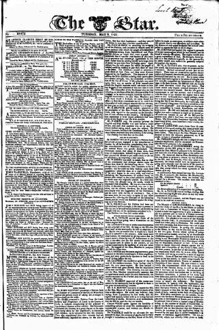 cover page of Star (London) published on May 8, 1821