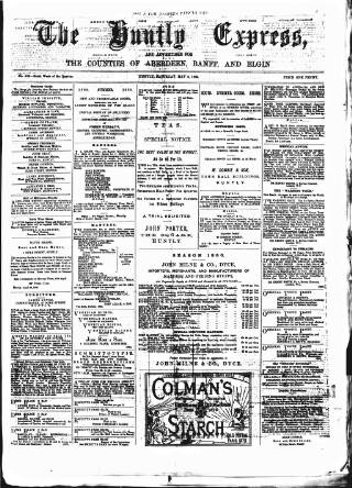 cover page of Huntly Express published on May 8, 1880