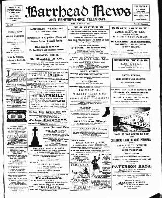 cover page of Barrhead News published on May 9, 1913
