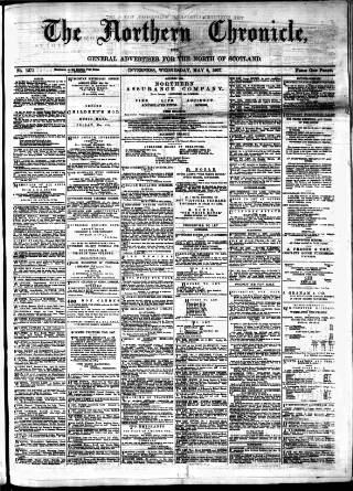 cover page of Northern Chronicle and General Advertiser for the North of Scotland published on May 8, 1907