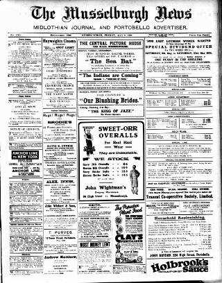 cover page of Musselburgh News published on May 8, 1931