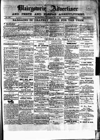 cover page of Blairgowrie Advertiser published on May 8, 1880