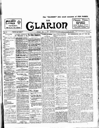 cover page of Clarion published on May 9, 1902