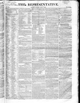 cover page of Representative 1826 published on May 8, 1826