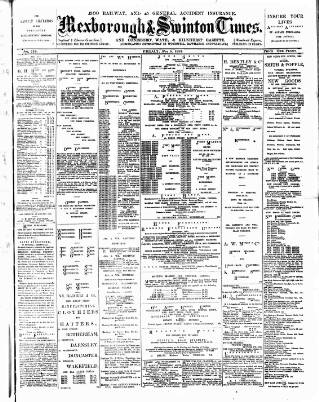 cover page of South Yorkshire Times and Mexborough & Swinton Times published on May 8, 1891