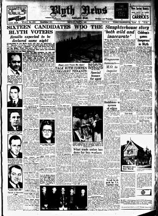 cover page of Blyth News published on May 8, 1950