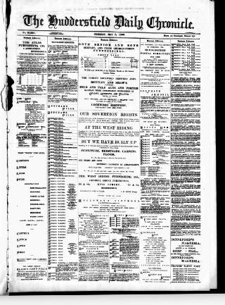 cover page of Huddersfield Daily Chronicle published on May 8, 1900