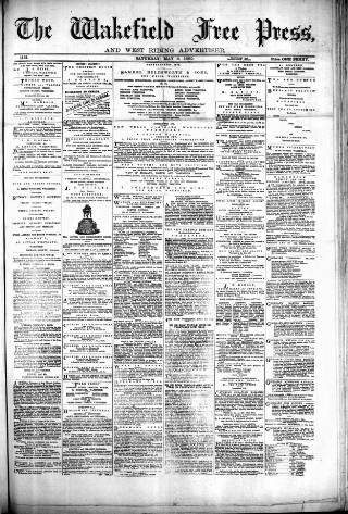 cover page of Wakefield Free Press published on May 8, 1880
