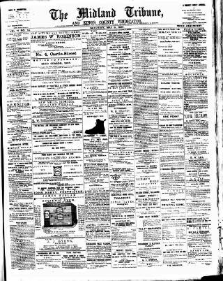 cover page of Midland Tribune published on May 9, 1896