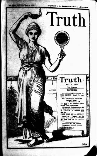 cover page of Truth published on May 8, 1912