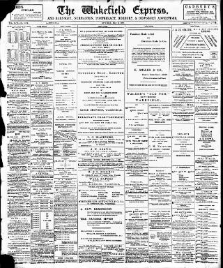 cover page of Wakefield Express published on May 8, 1897