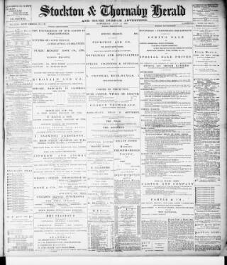 cover page of Stockton Herald, South Durham and Cleveland Advertiser published on May 8, 1897