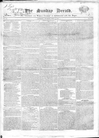 cover page of Colonist and Commercial Weekly Advertiser published on May 8, 1825