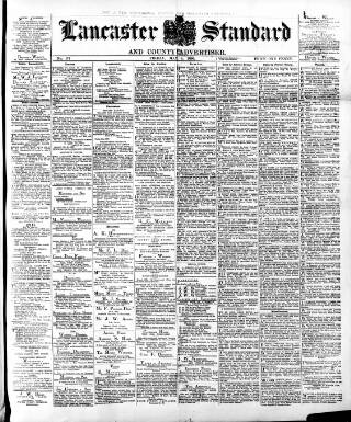 cover page of Lancaster Standard and County Advertiser published on May 8, 1896