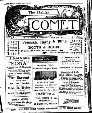 cover page of Halifax Comet published on May 8, 1897