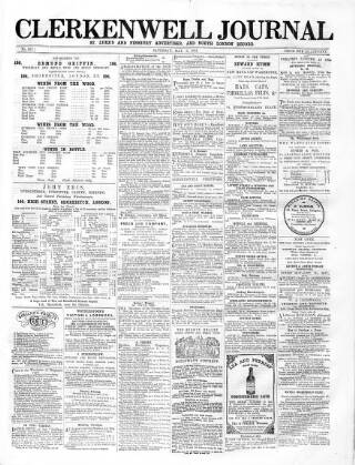 cover page of North London Record published on May 9, 1863