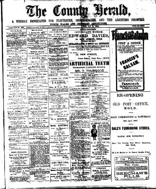 cover page of Flintshire County Herald published on May 8, 1908