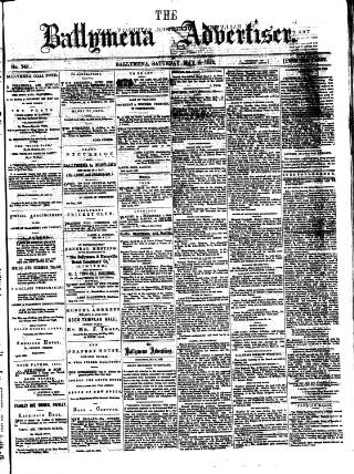 cover page of Ballymena Advertiser published on May 8, 1875