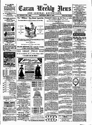 cover page of Cavan Weekly News and General Advertiser published on May 8, 1897