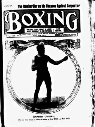 cover page of Boxing published on May 10, 1913