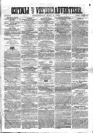 cover page of Chelsea & Pimlico Advertiser published on May 6, 1865