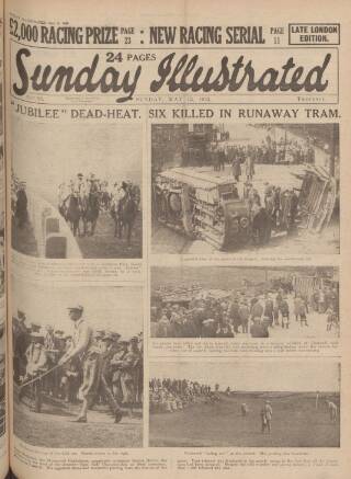 cover page of Sunday Illustrated published on May 13, 1923