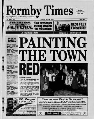 cover page of Formby Times published on May 8, 1997