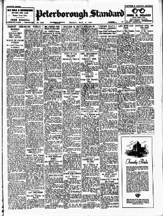 cover page of Peterborough Standard published on May 8, 1942