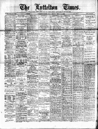 cover page of Lyttelton Times published on May 9, 1913