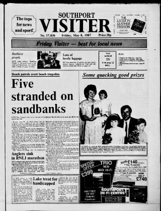 cover page of Southport Visiter published on May 8, 1987