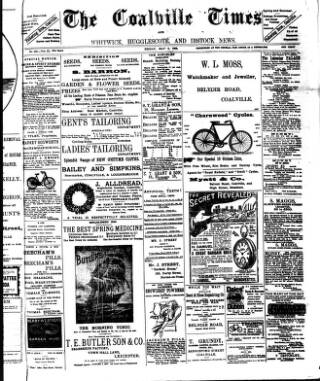 cover page of Coalville Times published on May 9, 1902