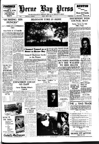 cover page of Herne Bay Press published on May 8, 1964