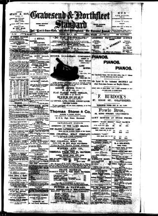 cover page of Gravesend & Northfleet Standard published on May 8, 1908