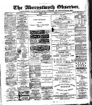 cover page of Aberystwyth Observer published on May 9, 1895
