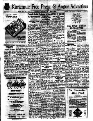 cover page of Kirriemuir Free Press and Angus Advertiser published on May 9, 1946