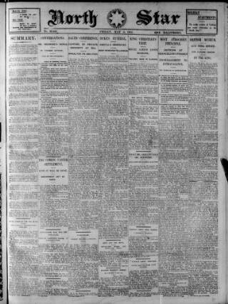 cover page of North Star (Darlington) published on May 8, 1914