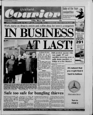 cover page of Uckfield Courier published on May 8, 1998