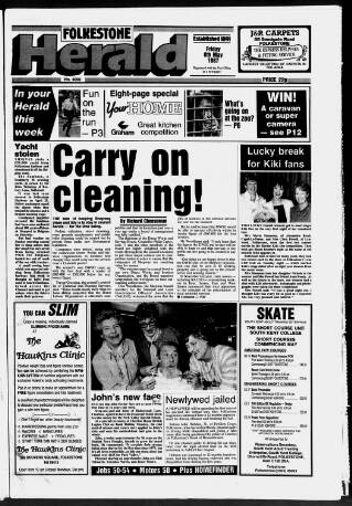 cover page of Folkestone, Hythe, Sandgate & Cheriton Herald published on May 8, 1987