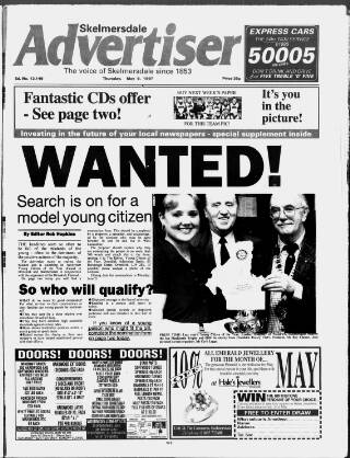cover page of Skelmersdale Advertiser published on May 8, 1997