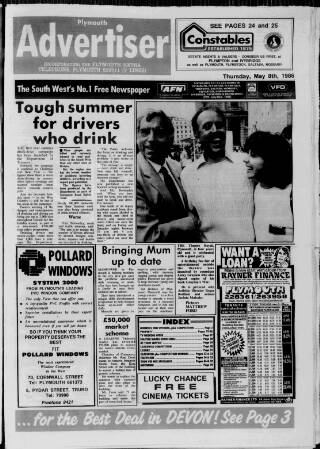 cover page of Plymouth Extra published on May 8, 1986