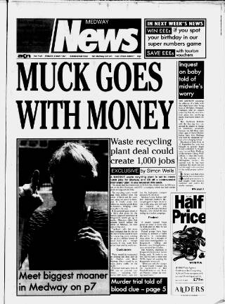 cover page of Medway News published on May 9, 1997